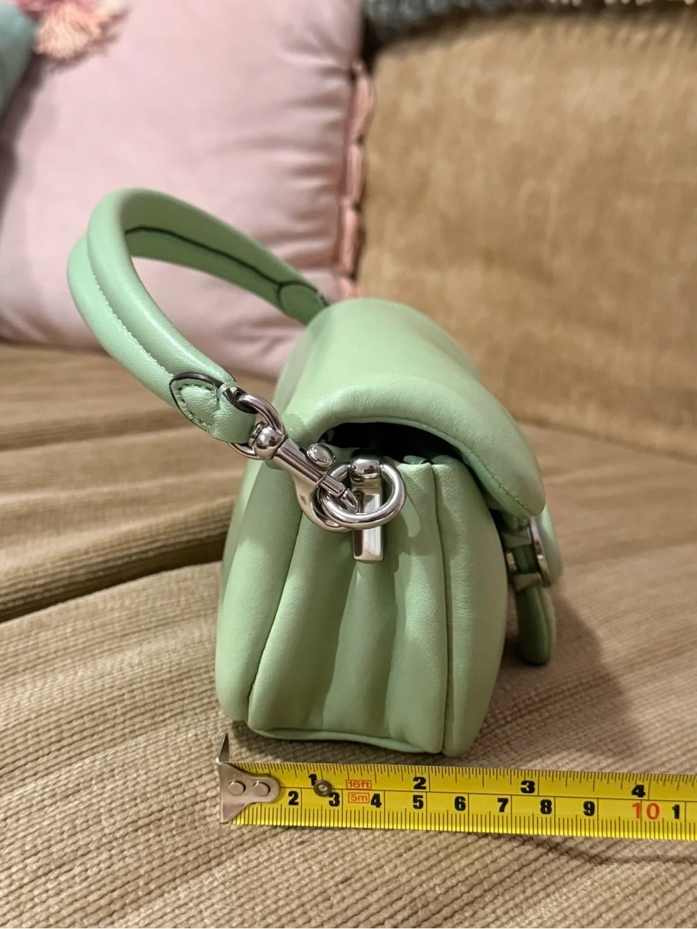 RARE Coach Pillow Tabby in Pistachio ORIGINAL DUST BAG & STRAPS